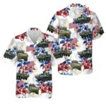 Us Army Stryker Tank Flag Hawaiian Shirt