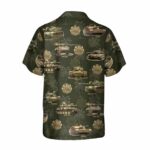 US Army Tank M60 Master Gunner Hawaiian Shirt Back