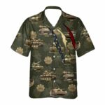 US Army Tank M60 Master Gunner Hawaiian Shirt Front