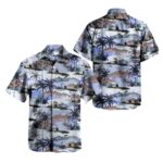 Us Navy Los Angeles USS Greeneville SSN 772 Attack Submarine Coconut Trees Hawaiian Shirt