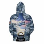 US Navy Northrop Grumman E 2 Hawkeye All Over Print Hoodie Back