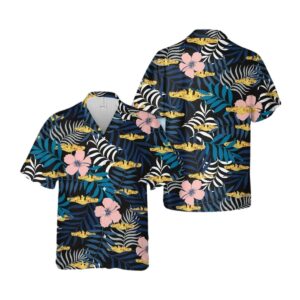 US Navy Submarine Warfare Insignia Hawaiian Shirt