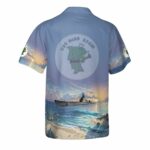 US Navy USS Barb SS 220 Gato class submarine In WWII Hawaiian Shirt Back