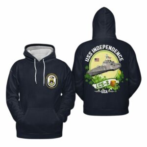 US Navy USS Independence LCS 2 All Over Print Hoodie