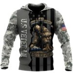 US Veteran Honoring Our Heroes Remember Their Sacrifice All Over Print Hoodie Front