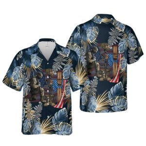 Veteran Never Forget Soldier Tropical Hawaiian Shirt