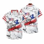 Veteran's Day Honoring All who Served American Flag and Soldier Salute Hawaiian Shirt