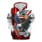 Vietnam Veteran Honoring All Who Served US Veterans All Over Print Hoodie Front